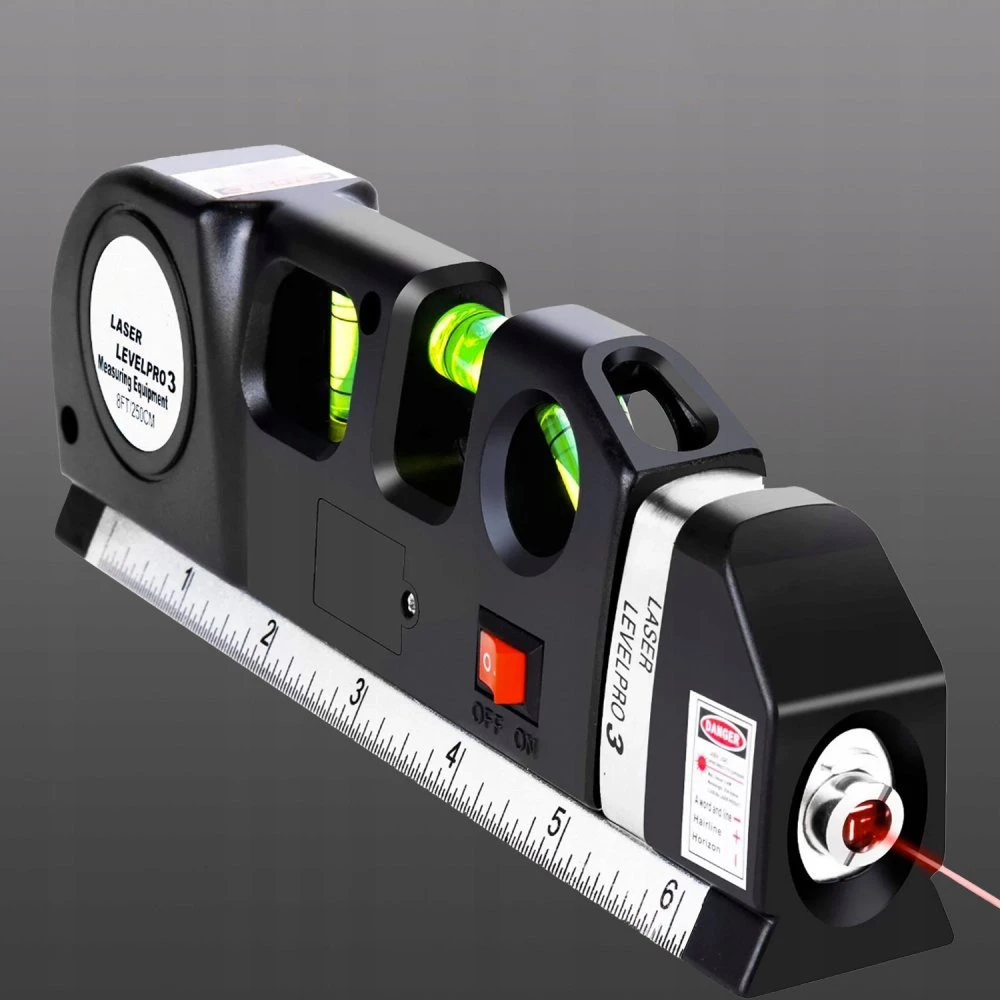 Lazerinis nivelyras BERIMAX ZNP-5A7 4in1 ir gulsčiukas ir ruletė
