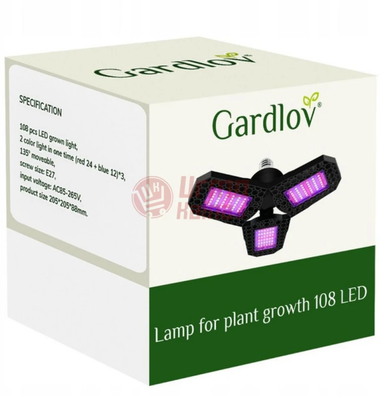 LED augalų lempa 108 LED Gardlov 20440