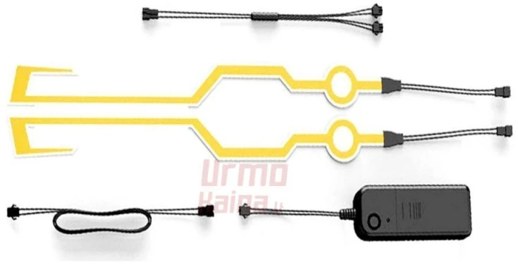 Led juosta Motociklininko šalmui