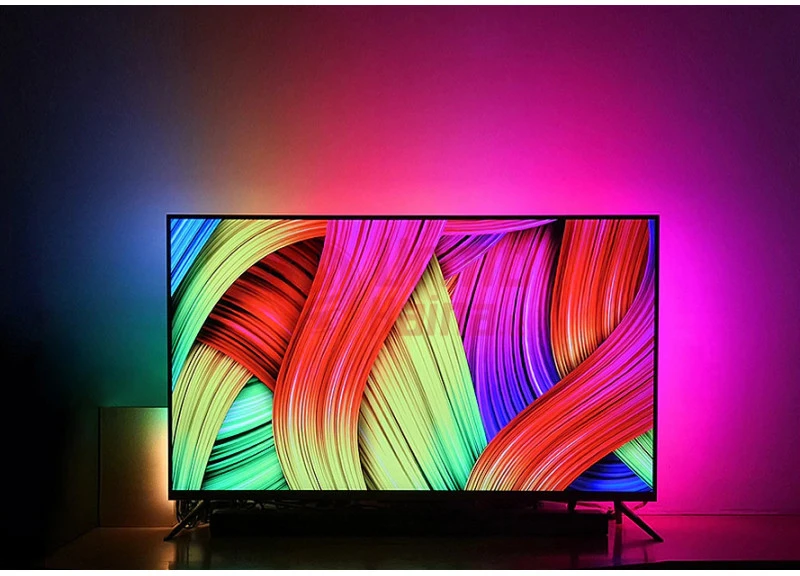 LED juosta su valdymo pultu televizoriaus apšvietimui 1M