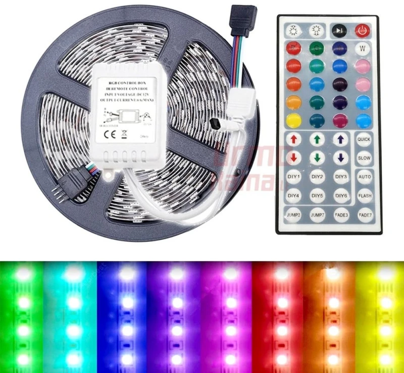 LED juostos rinkinys 5050 RGB 5 m
