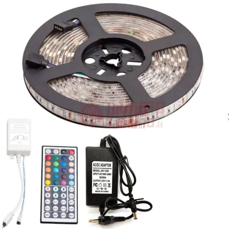 LED juostos rinkinys 5050 RGB 5 m