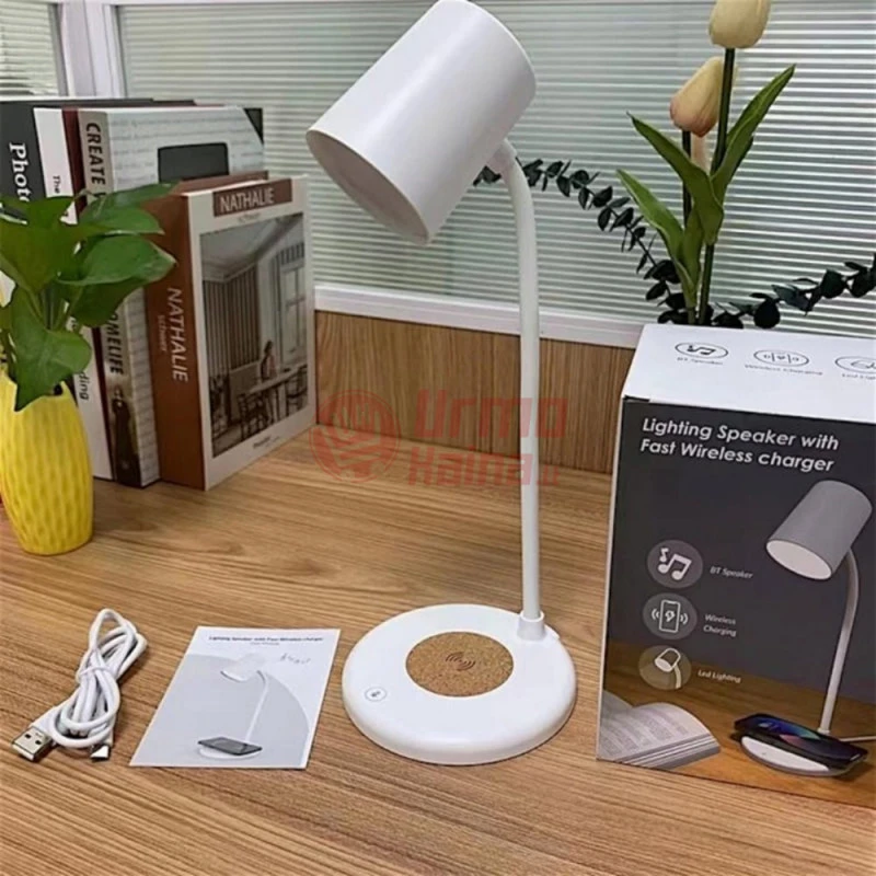 LED lempa 3in1 su belaidžiu krovimu ir garsiakalbiu Q01