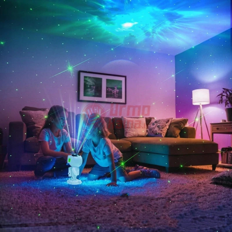 LED žvaigždyno projektorius astronautas Galaxy PRO BT