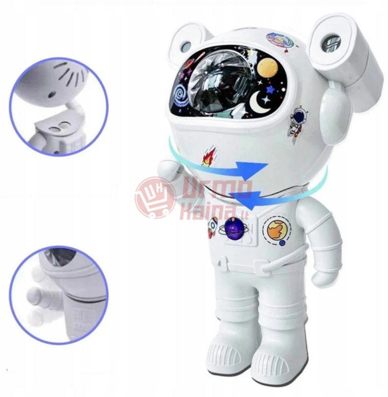 LED žvaigždyno projektorius astronautas Galaxy SKY