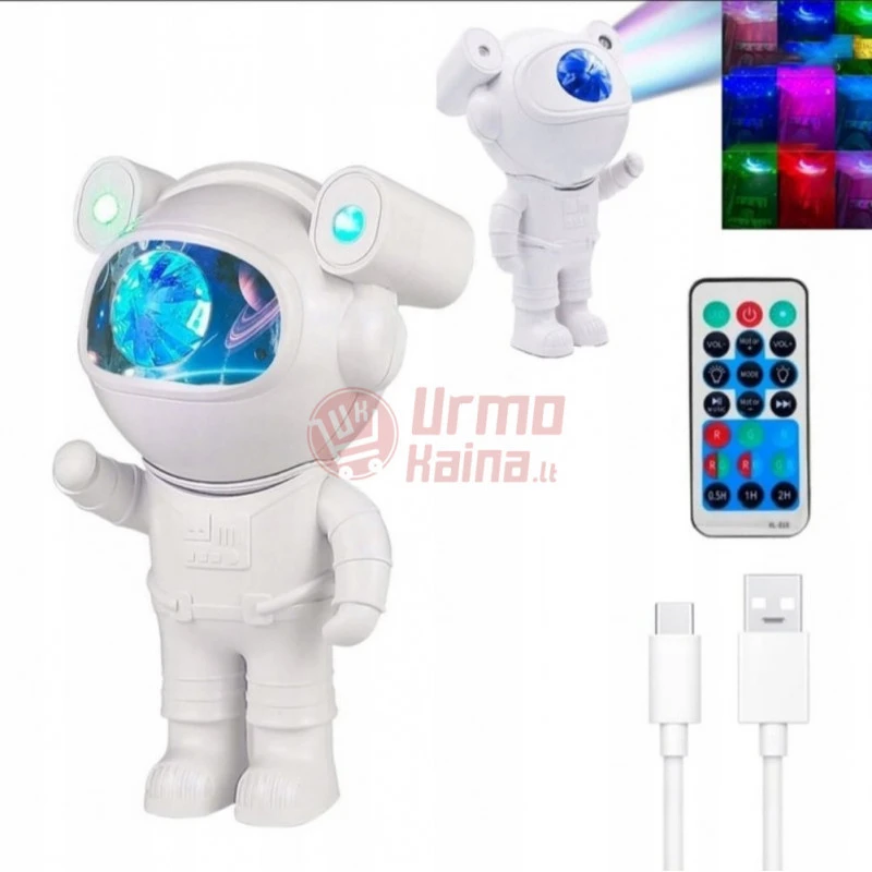 LED žvaigždyno projektorius astronautas Galaxy SKY