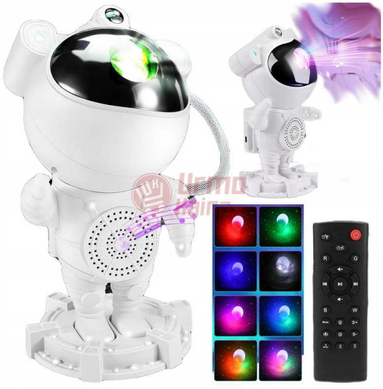 LED žvaigždyno projektorius astronautas Galaxy PRO BT