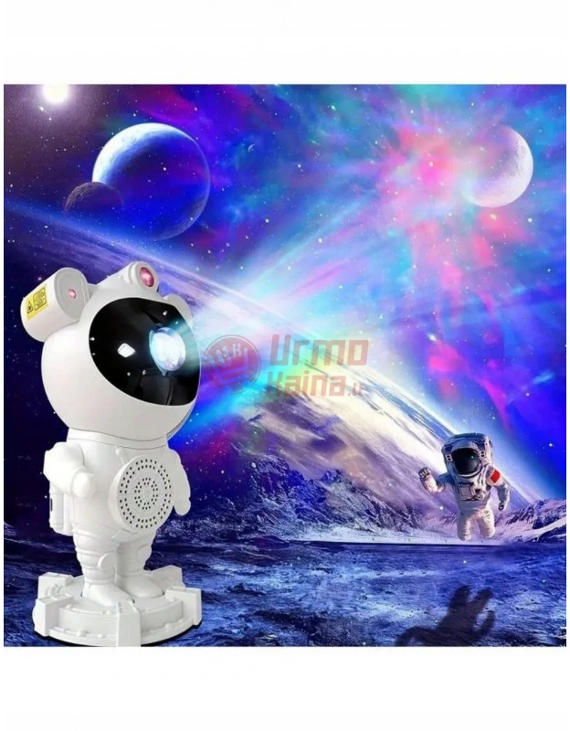 LED žvaigždyno projektorius astronautas Galaxy PRO BT