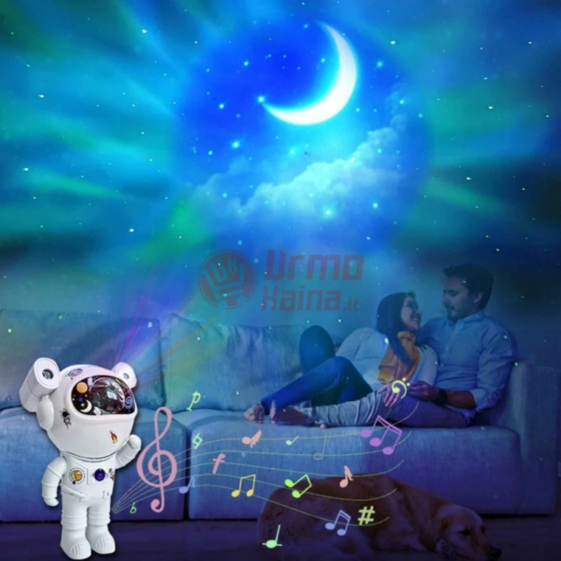 LED žvaigždyno projektorius astronautas Galaxy SKY