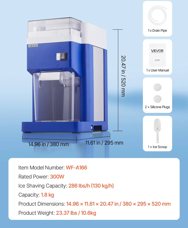 Ledo / šaldymo įranga 300 W talpa 1.8 l