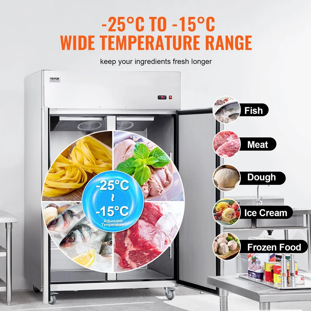 Ledo / šaldymo įranga talpa 1252 l 1382 x 800 x 2110 mm