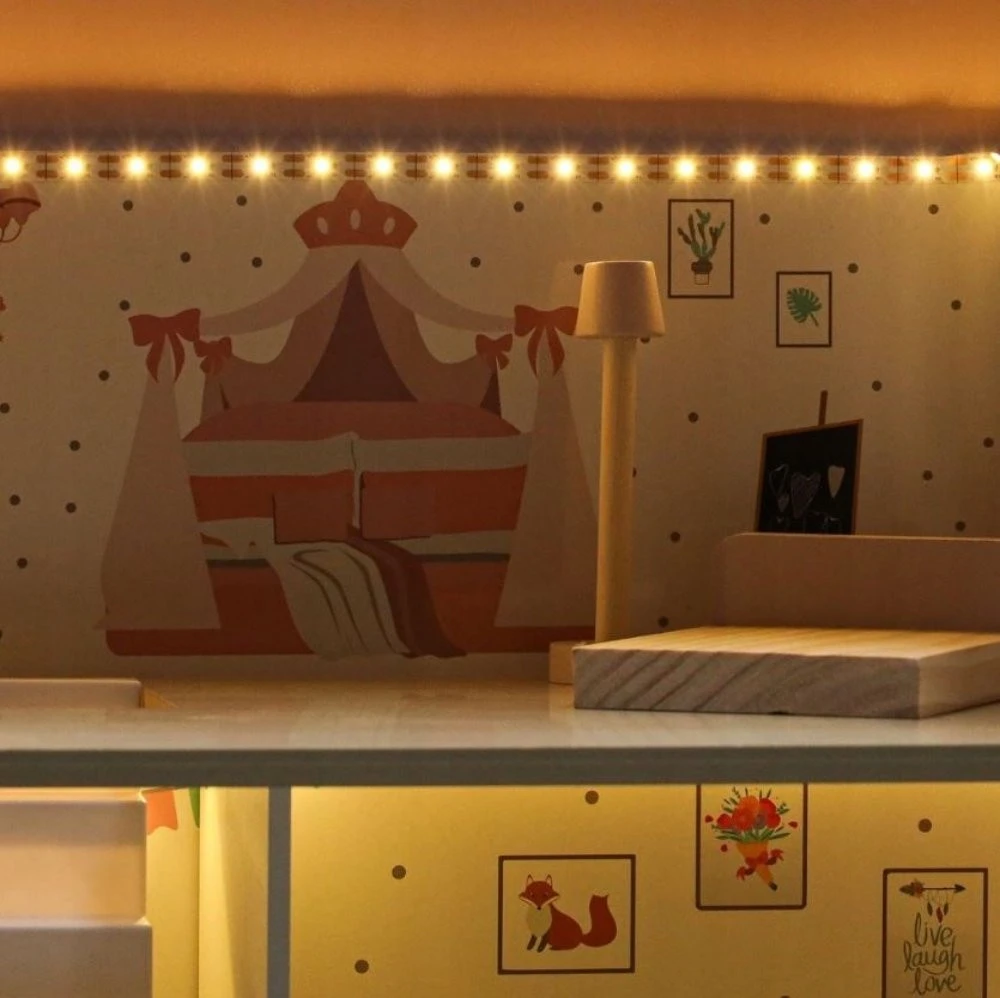 Lėlių namelis DollHouse DH7 BERIMAX medinis 70 cm