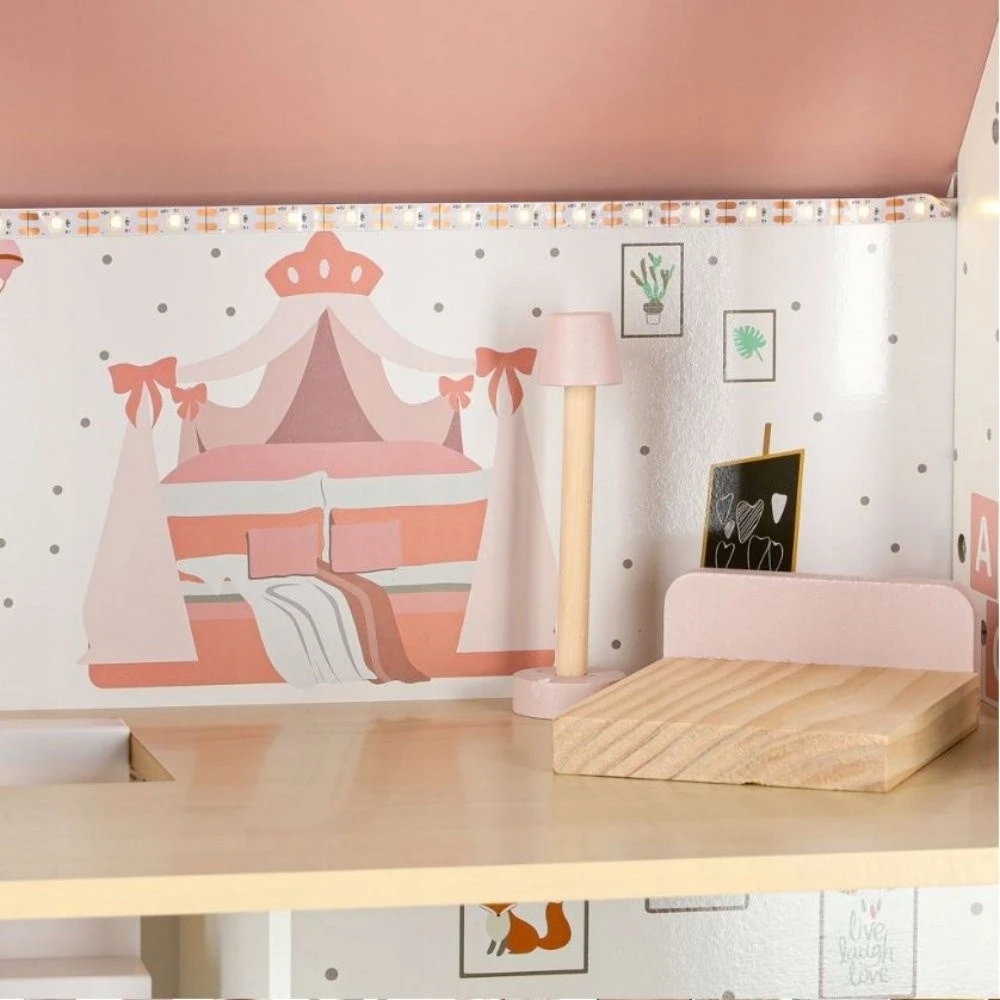 Lėlių namelis DollHouse DH7 BERIMAX medinis 70 cm