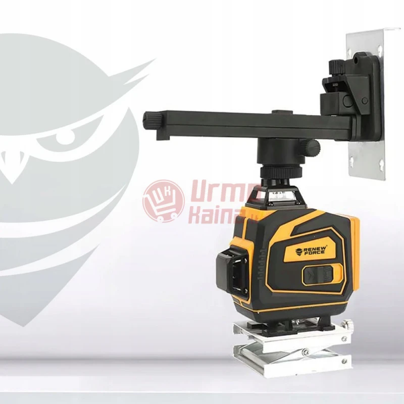 Linijinis lazerinis nivelyras 3D 16 eilučių 360° RE02