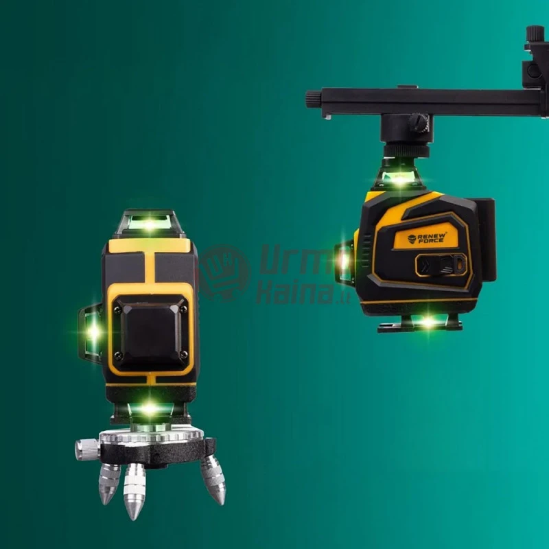 Linijinis lazerinis nivelyras 3D 16 eilučių 360° RE02
