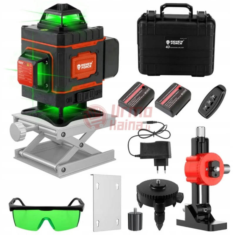 Linijinis lazerinis nivelyras 4D 16 eilučių 360° RN01