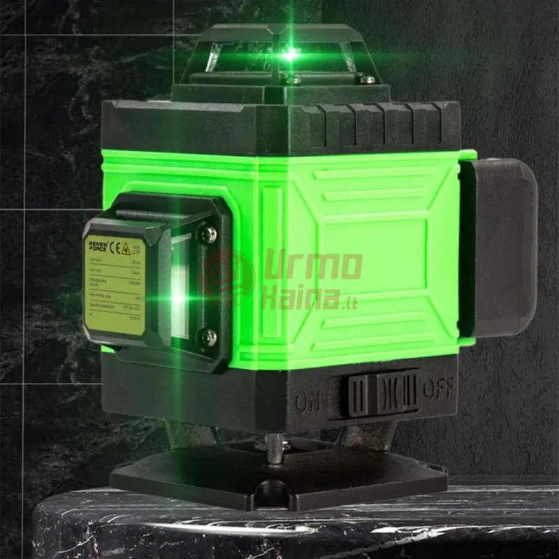Linijinis lazerinis nivelyras 4D 16 eilučių 360° RF02
