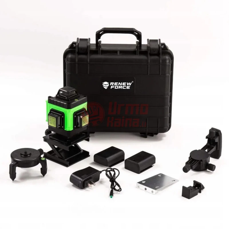 Linijinis lazerinis nivelyras 4D 16 eilučių 360° RF02