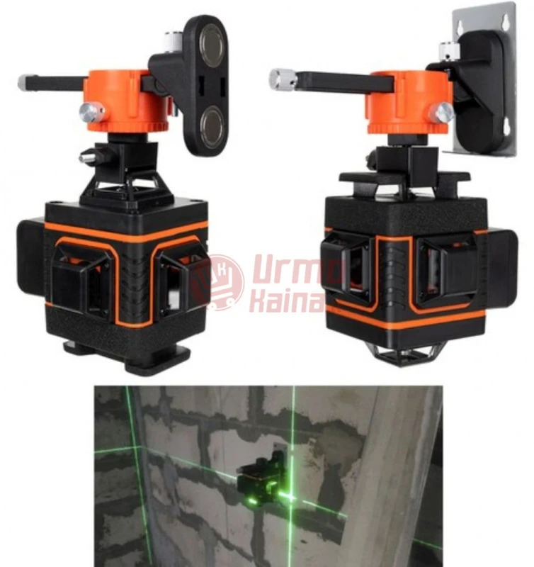 Linijinis lazerinis nivelyras 4D 16 eilučių 360° RN01