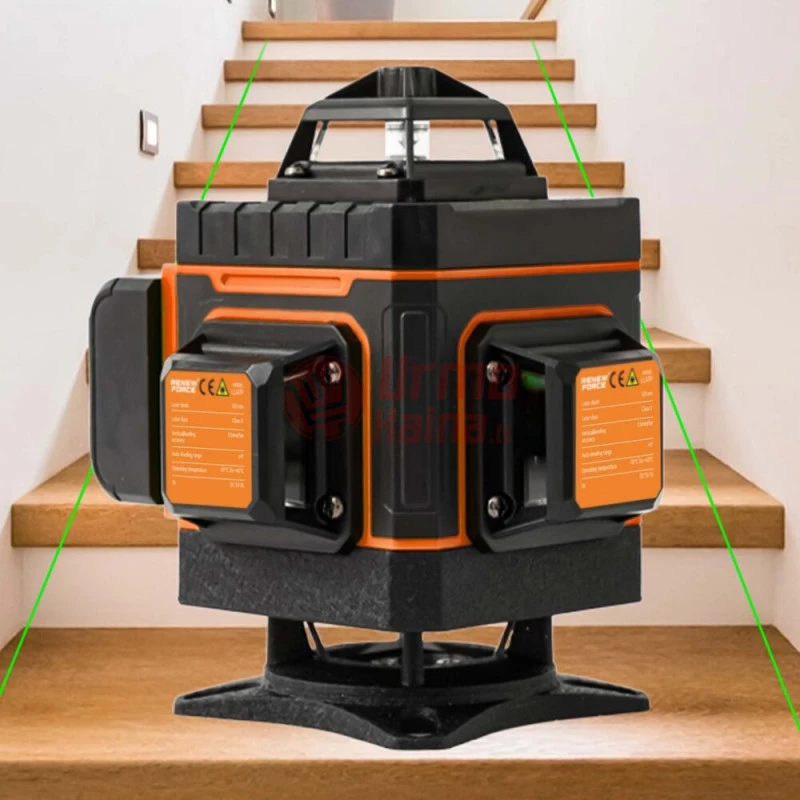 Linijinis lazerinis nivelyras 4D 16 eilučių 360° RN02