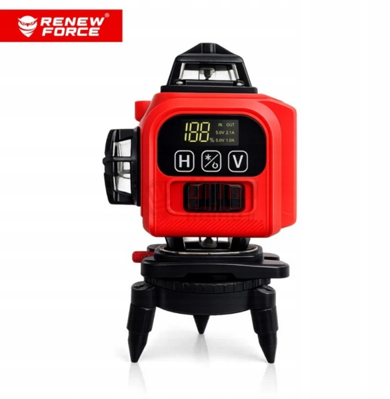 Linijinis lazerinis nivelyras 4D 16 eilučių 360° RED01