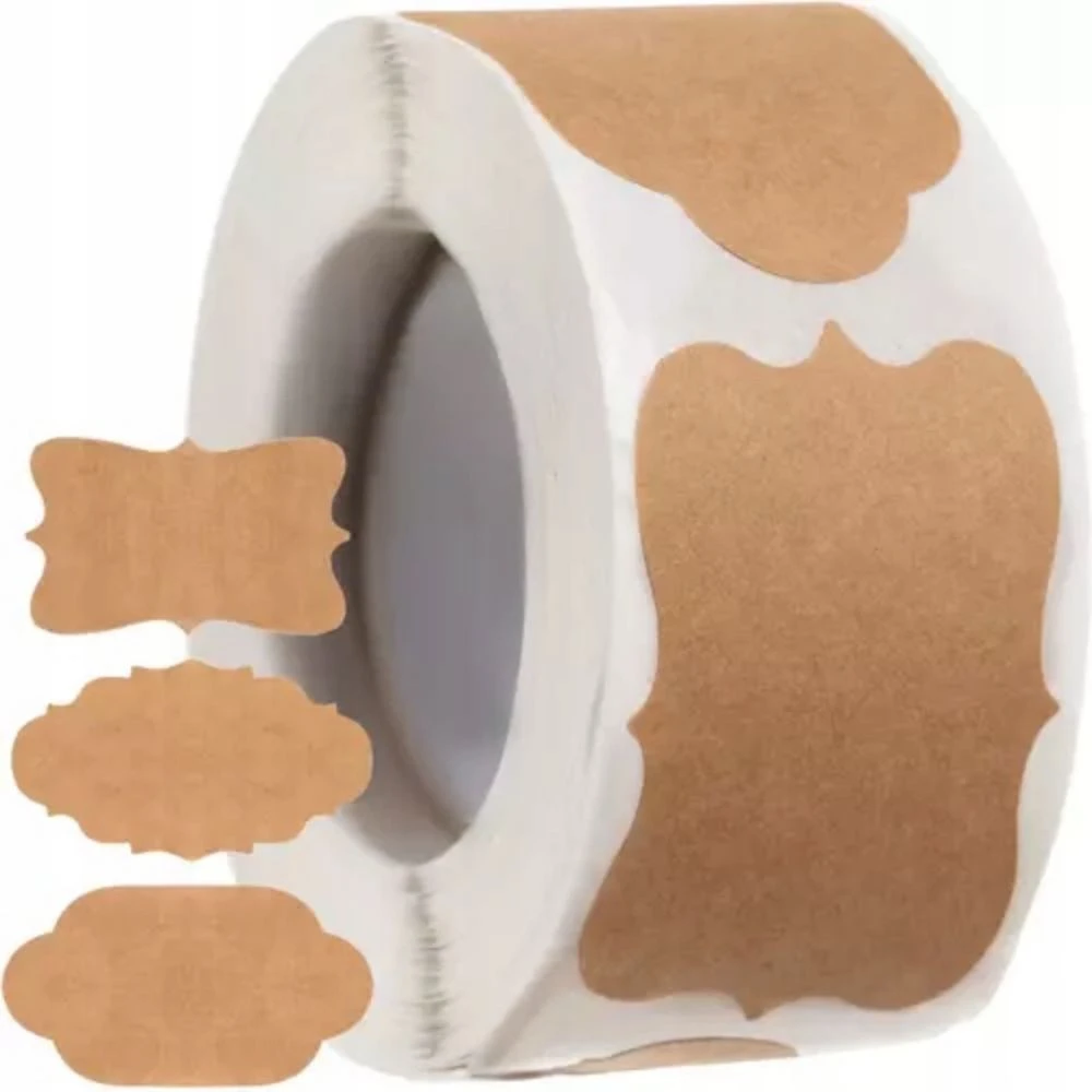 Lipnios etiketės įvairių formų BERIMAX 7KP-2TF 30x50 mm 300 vnt.