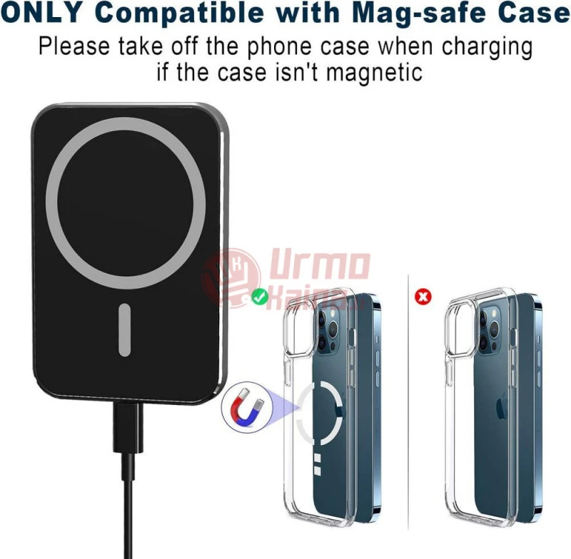Magnetinis automobilinis telefono kroviklis su bevieliu krovimu 15W M1