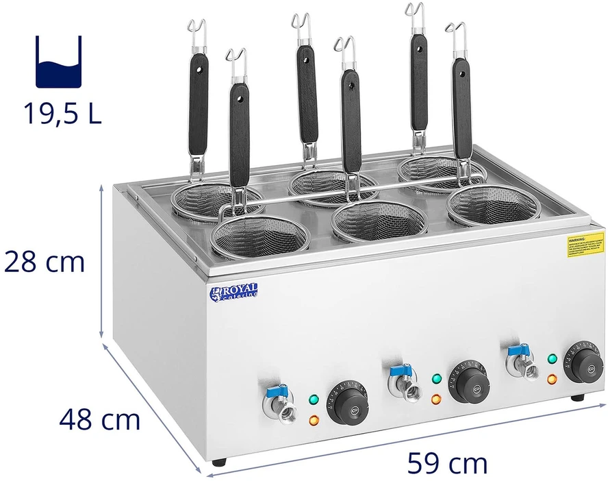 Makaronų virimo aparatas Royal Catering 3000 W
