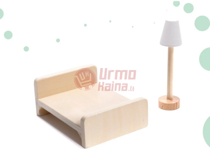 Medinis lėlių namelis su priedais LULILO BOHO