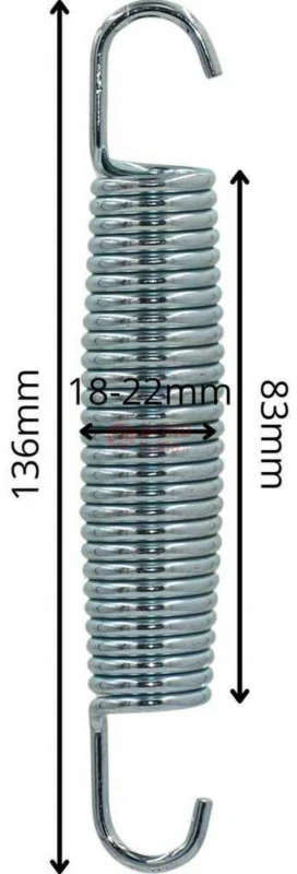 Metalinė batutų spyruoklė 136 mm