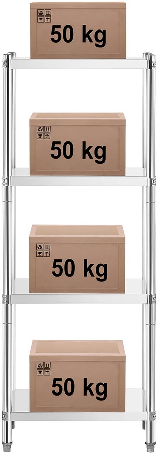 Metalo detektorius Metalinė sandėliavimo lentyna 200 kg 70 x 40 x 180 cm