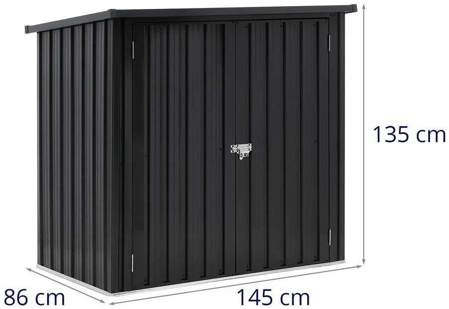 Metalinis sodo įrankių namelis 145 x 86 x 135 cm