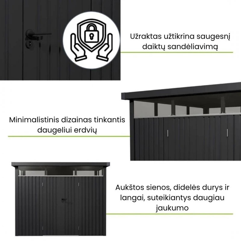 Metalo detektorius METALINIS SURENKAMAS SANDĖLIUKAS "LUZERN-XL" 7.8m²