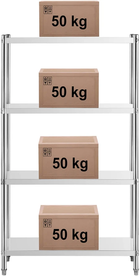 Metalo detektorius Metalinė sandėliavimo lentyna 200 kg 100 x 40 x 180 cm