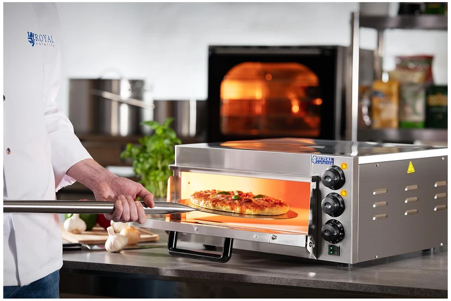 Mini krosnelė Vienos kameros picos krosnelė su laikmačiu 40 cm 2000 W 230 V