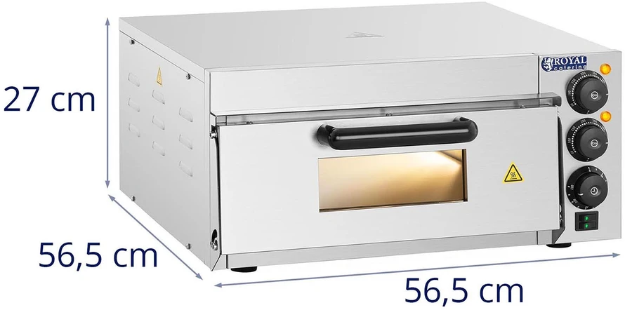 Mini krosnelė Vienos kameros picos krosnelė su laikmačiu 40 cm 2000 W 230 V
