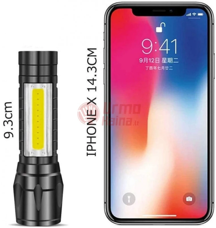 Mini prožektorius 2 in 1