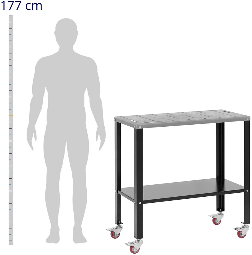 Mobilus suvirinimo stalas su lentyna iki 544 kg 91x46 cm