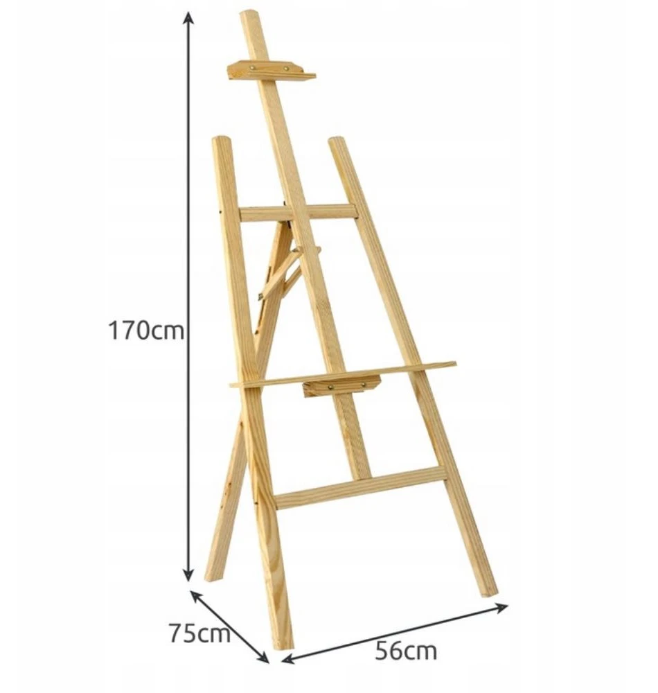 Molbertas BERIMAX 4RK-6TP 170 cm. medinis