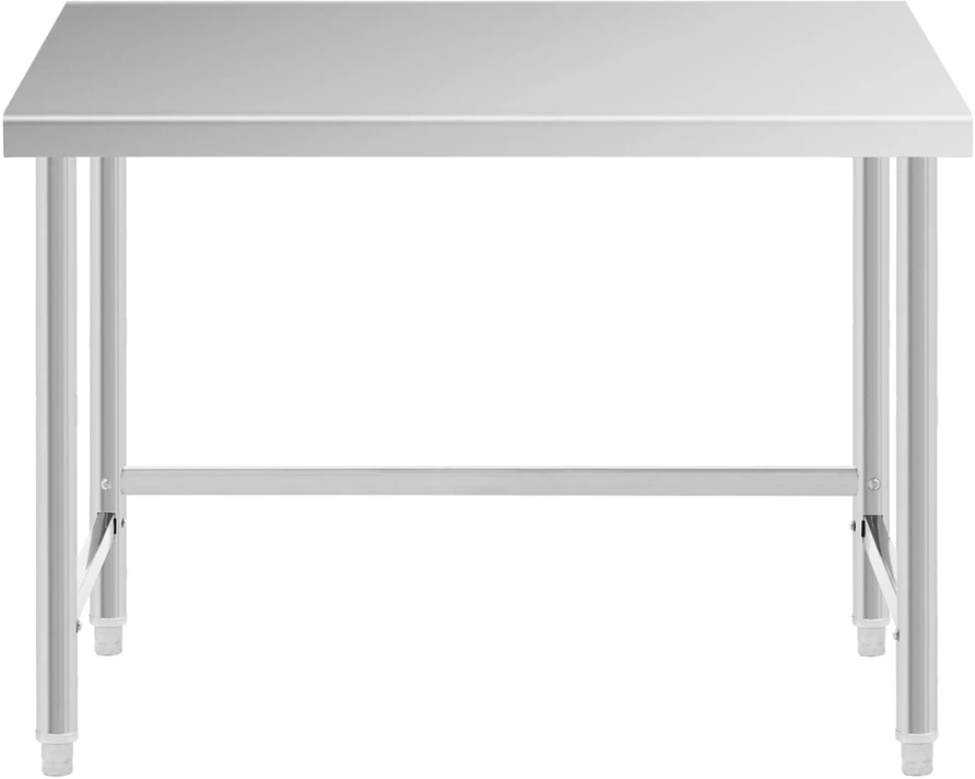 Nerūdijančio plieno darbo stalas 120x60 cm