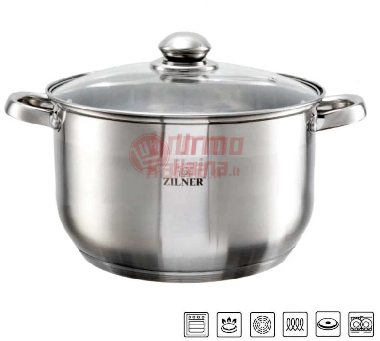 Nerūdijančio plieno puodas 28 cm ZL-7308