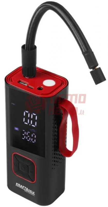 Nešiojamas akumuliatorinis oro kompresorius 7800mAh KRAFT&DELE KD5497