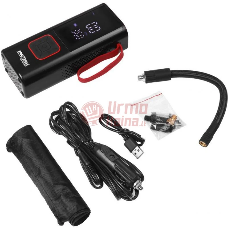 Nešiojamas akumuliatorinis oro kompresorius 7800mAh KRAFT&DELE KD5497