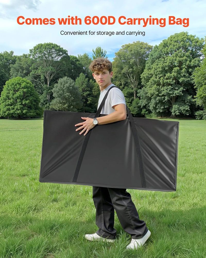 Nešiojamas stalo cornhole žaidimo rinkinys. sulankstomas. 1255 x 600 x 302 mm
