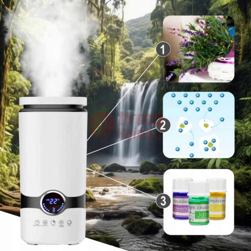 Oro drėkintuvas su aromaterapija MI22739+ 3 eteriniai aliejai