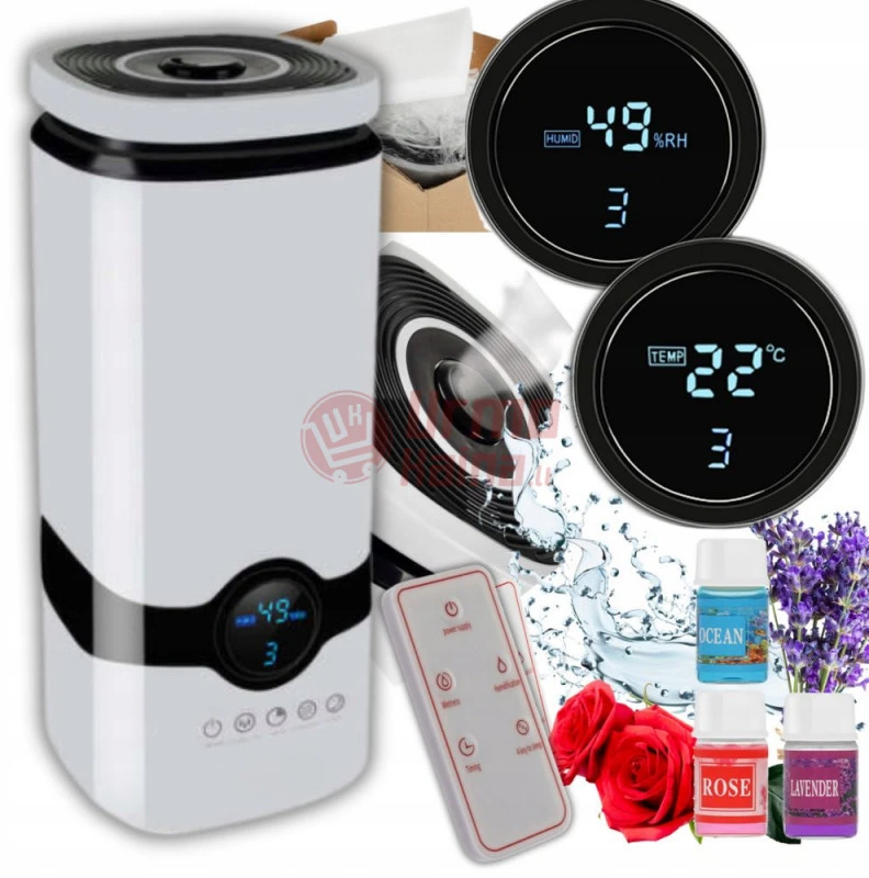 Oro drėkintuvas su aromaterapija MI22739+ 3 eteriniai aliejai
