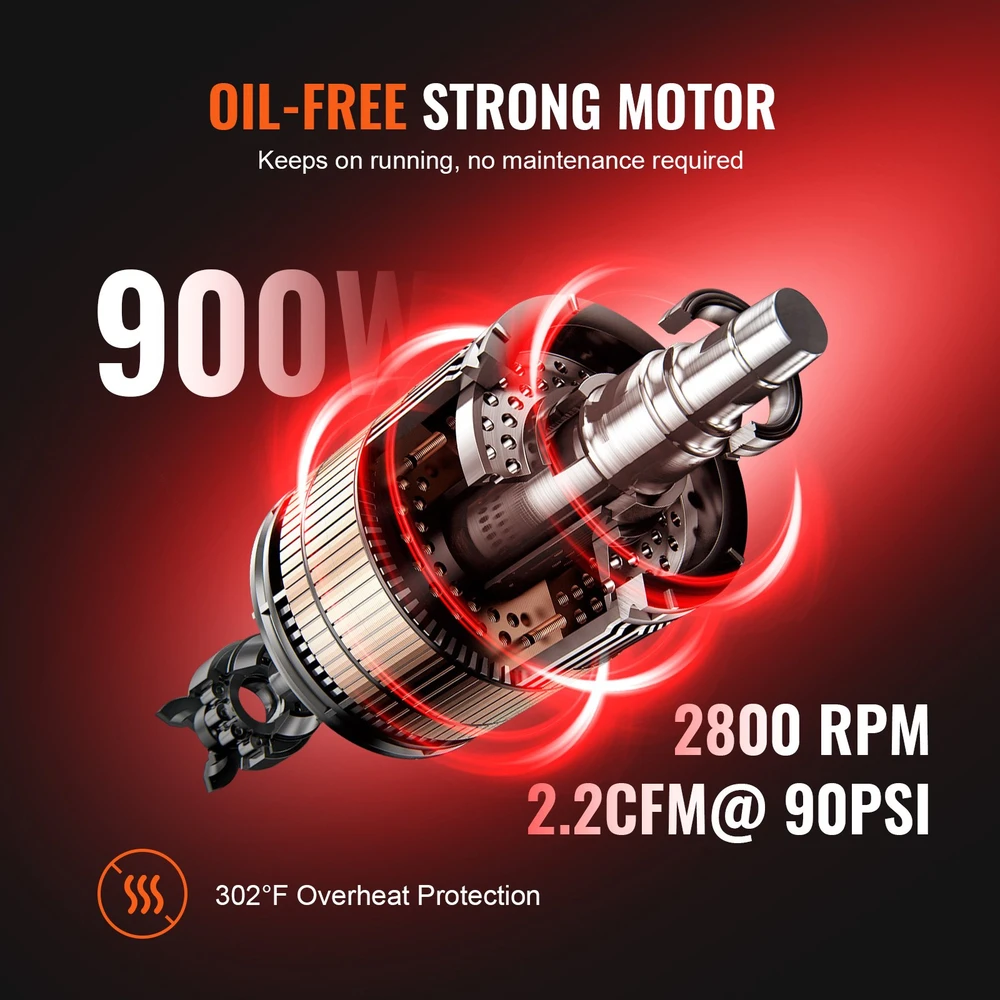 Oro kompresorius 18 L be alyvos 900W