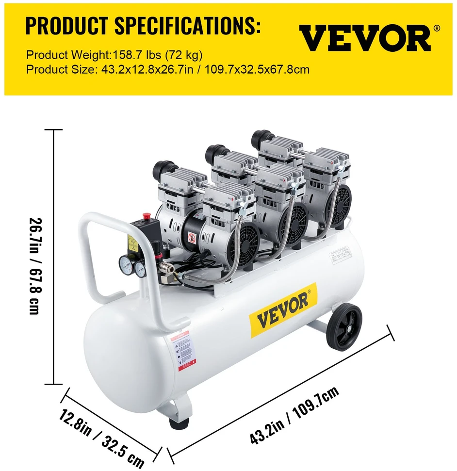 Oro kompresorius 80 L be alyvos 2200W