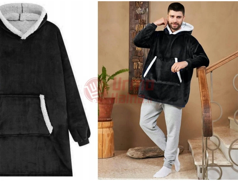 Oversize XXL džemperis VGWS 2in1 juodas