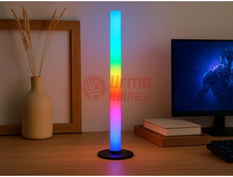 Pastatomas LED šviestuvas - toršeras RGB 40 cm VG04